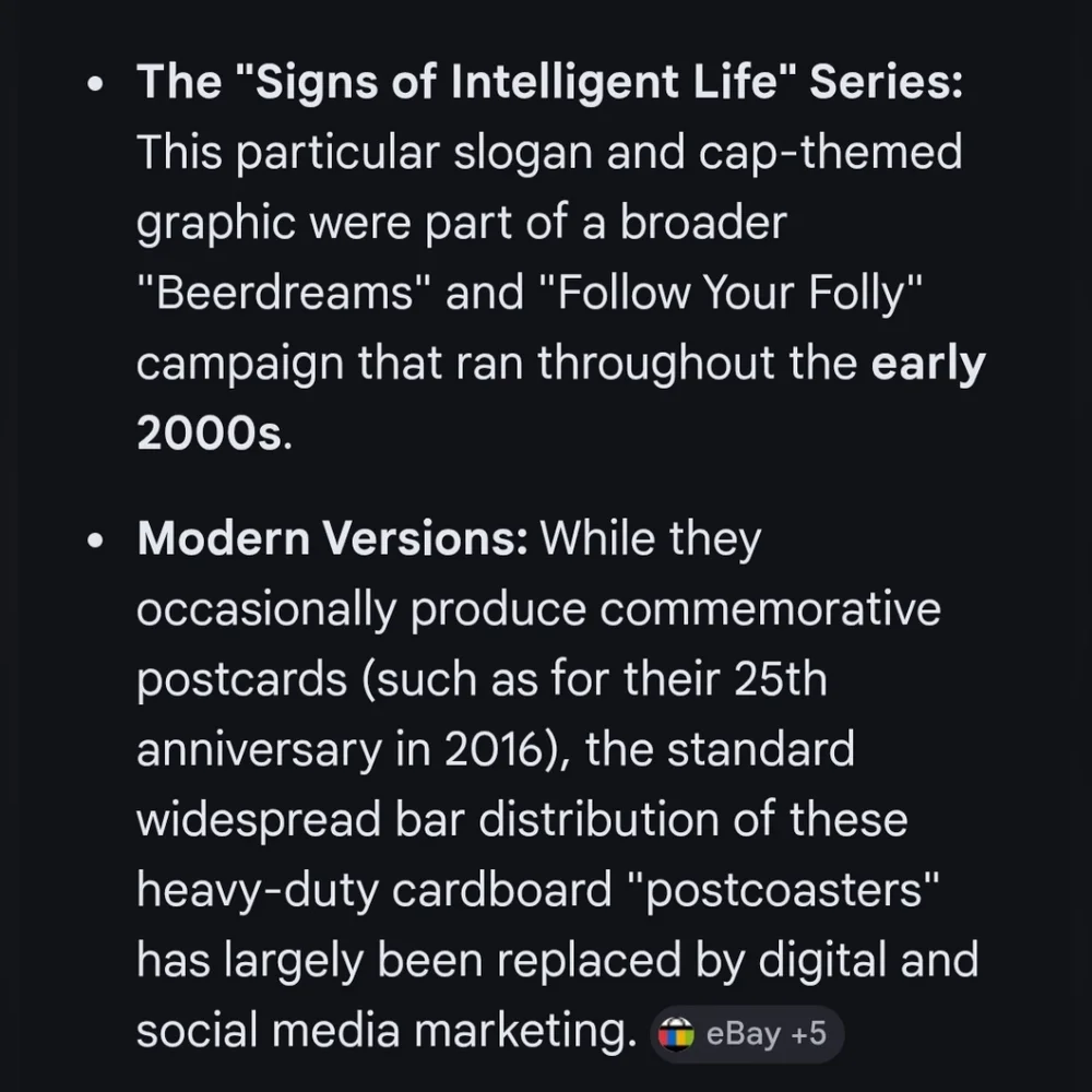 Post Coasters Set of 2 CLEAN LIVIN' & SIGNS OF INTELLIGENT LIFE